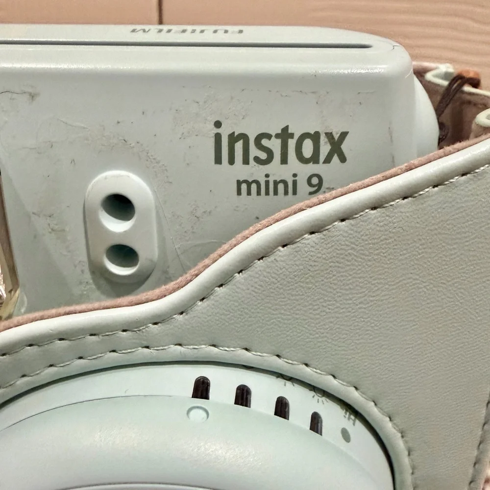 Fujifilm Instax Mini 9 Instant Film Camera Blue - With Protective Case